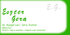 eszter gera business card